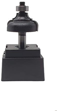 jjw-germany NR 43 HM - Router Bit Multi Profile End Mill Cutter for Woodworking Z= 2 D = 35.0 mm Radius 6.0 / 6.0 mm, with Ball Bearing Shaft 8.0 x 32 mm