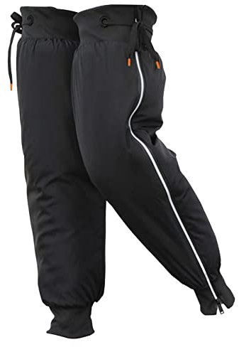 KOZEEY Winter-Motorrad-warme Knieschützer Reißverschluss-Bein-Knieschutz-Beinärmel für Winter-Ski-Snowboarden, 60CM