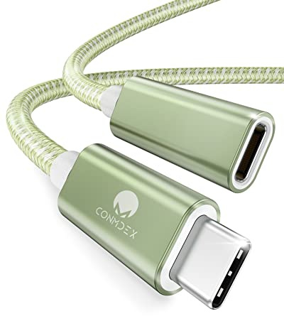CONMDEX Cable de Extensión USB C Cable Macho a Hembra Cable de Carga de Datos USB 3.2 5Gbp,20V5A/100W Soporte 4K Cable de Extensión de Video/Audio Compatible con M1 M2 MacBok,Galaxy S23/22,Pad Mini 6