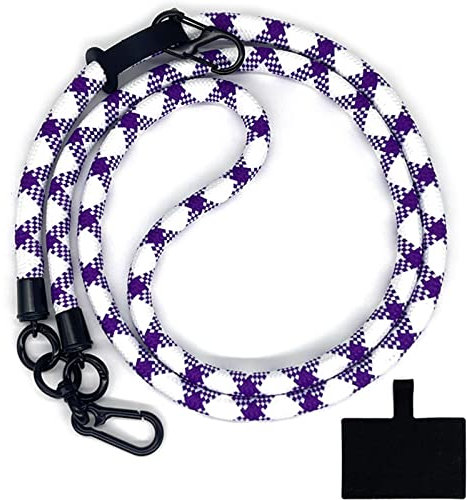 HIRANE Thick Rope Cell Phone Lanyard Spacer, Anti Theft Phone Strap, Adjustable Crossbody Phone Strap, Universal Crossbody Patch Phone Lanyards, for All Smartphone (57)