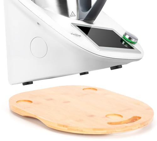 Cinnani Gleitbrett für Thermomix TM6 TM5, Brett für Thermomix TM6 & TM5, Rollbrett aus Bambus Holz, Slider für Thermomix TM6 TM5 Zubehör Unterlage Brett - Müheloses Verschieben
