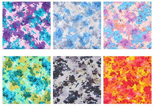 EXCEART 6stücke DIY-stoffbogen Aus Camouflage-gewebe Für Patchwork-nähen Geeignet Für Heimtextilien Kleidung Und Accessoires