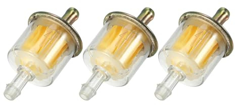 A ABSOPRO Motorbike Fits 3/8 Inch Gas Inline Fuel Filters Durable (Set of 3) | Durable, Set of 3, for ATV UTV Motorbike