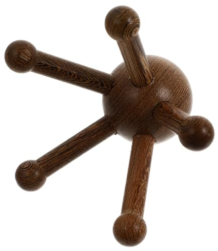 GLEAVI Seeigel Körper 2 Stk Massagegerät Mit Fünf Klauen Kratzende Massagebürste Kopfmassagegerät Holz Klauenförmiges Holz Hölzern Werkzeug Spinne Wäscher Wenge
