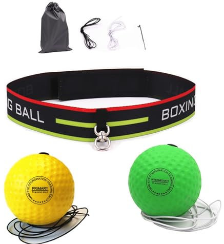 Boxball-Stirnband, elastisches Kopfband, Reflexball zum Boxen, multifunktionales Boxen, reaktionsschnelles Training, verstellbares Box-Trainingszubehör für Anfänger, Fortgeschrittene, Boxer