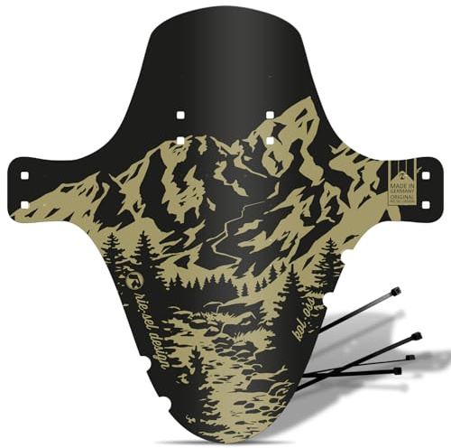 Riesel Design - MTB Schutzblech – XL Mudguard Kol:OSS für Mountainbikes | XL MTB Schutzblech inkl. Kabelbinder - Mountainbike Schutzblech als Spritzschutz für Radgrößen 26-29 Zoll Made in Germany