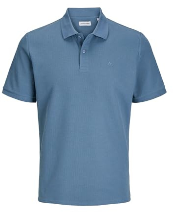 JACK&JONES PLUS JJEAUSTIN Polo SS NOOS PLS, Oceanvju/detalj: klassisk, 3XL