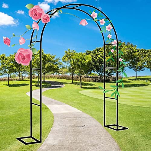 Arche Jardin pour Rosiers Plantes Grimpantes, Metal Arceau à Rosiers, Arche de Rosiers Vigne Mariage, Pergola Tonnelle de Jardin, Intérieur Extérieur Décoration de Fête,350x220x40CM