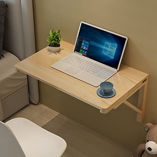JXIPANUL Wandmontierter Drop-Leaf-Tisch aus massivem Holz, klappbarer Wandtisch, Esstisch, Wäscheklapptisch, platzsparender, herunterklappbarer schwebender Schreibtisch zum Arbeitszimmer, K