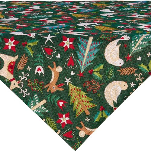 Erwin Müller Mitteldecke Gobelin grün Größe 100x100 cm