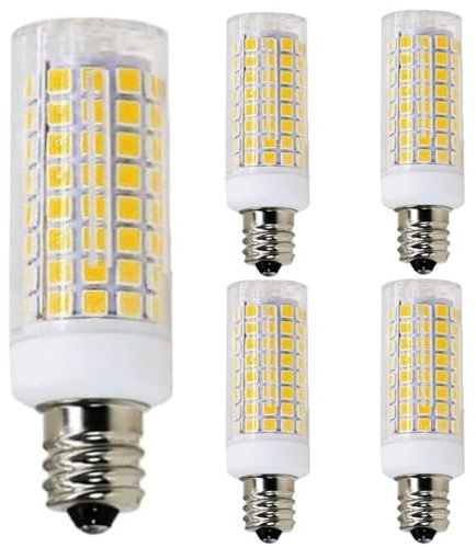 10W E11 LED Birne, 5pcs LED Birnen, 10W äquivalent zu 100W Halogen, 1000LM, AC220V-240V, 360° Abstrahlwinkel, dimmbar für Heimbeleuchtung(Warm White 3000K)
