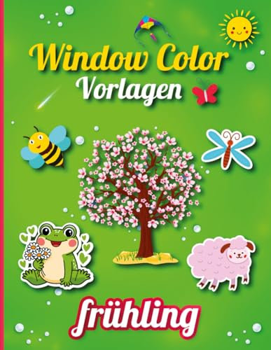 Window Color Vorlagen Frühling: Schöne Motive für Kinder und Erwachsene – Erleben Sie den Frühlingszauber mit wunderschönen Designs! | Wiederverwendbar
