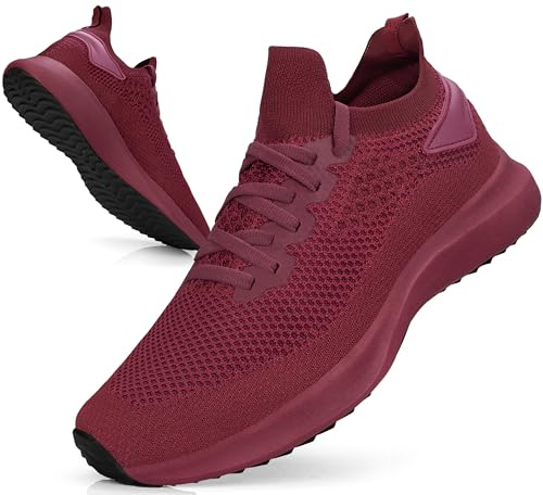 Giniros Sportschuhe Herren Slip on Sneaker Leichte Laufschuhe Tennisschuhe | Slip-on, Weich, Leicht, Atmungsaktives Mesh, EVA-gummi Rutschfest & Stoßdämpfend, für Sport, Outdoor, Tennis, Arbeit & Alltag