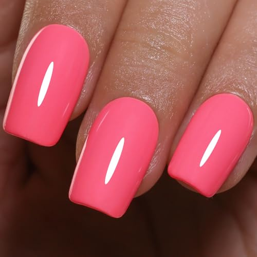 Imtiti Neonrosa Gel Nagellack 10ml - Hot Pink Leuchtend Rosa UV/LED Gellack, TPO-frei & HEMA-frei, Langanhaltend Hochglänzend, Für Nageldesign & Heim-Maniküre