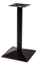 SAM Standfuß Einzelsäule | Metall schwarz lackiert | Tischfuß inkl. Montageschrauben für Tischplatten | Tischgestell für Bistrotische & Esstische | 50x50x72 cm