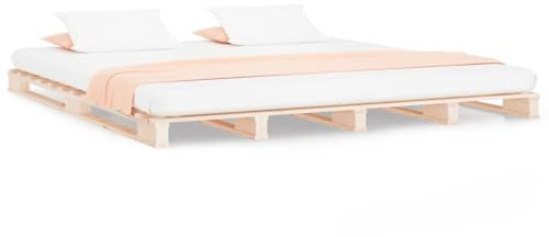 Gecheer Pallet Bed without Mattress Double Solid Wood bed Model821432