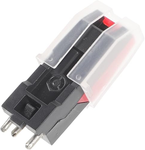 BESTYASH Aguja para Tocadiscos de Vinilo Cabezal de Aguja Preciso y Larga Duración, Accesorio de Plástico Abs y Aluminio para Fonógrafo y Reproductor de Discos