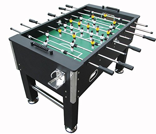 simba Calcio Balilla - Calcetto - BILIARDINO - Nero - Dimensioni REGOLAMENTARI - Robusto Soccer Table - Il Piu Venduto!!