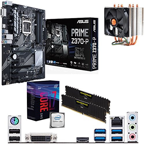 Components4All Intel Coffee Lake Core i7 8700k 3.7GHz (4.7GHz Turbo) CPU, ASUS Prime Z370-P Motherboard, 8GB 3200MHz Corsair DDR4 RAM & ThermalTake Contac21 Cooler Pre-Built Bundle