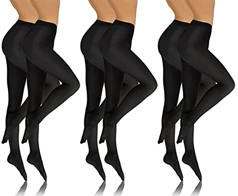 sesto senso Damen Strumpfhose 40 DEN Bunte Set 6 Paar Blickdicht Microfaser