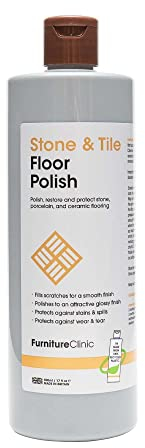 Stone & Tile Floor Cleaner - Dilutes to Make 5 Litres - Super Concentrated & Quick Drying - Infused With Lemon Aroma - For All Natural Stone, Porcelain & Ceramic Floors - 500ml