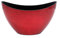 DARO DEKO Kunststoff Blumentopf Schiff (rot-Glitter, 24,5 x 15cm) Pflanz-Schale Blumen-Töpfe Übertopf