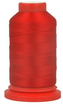 MDC Lot de 3 bobines Fil Mousse Polyester 1000m fabriqué en France pour surjeteuse Rouge Vif