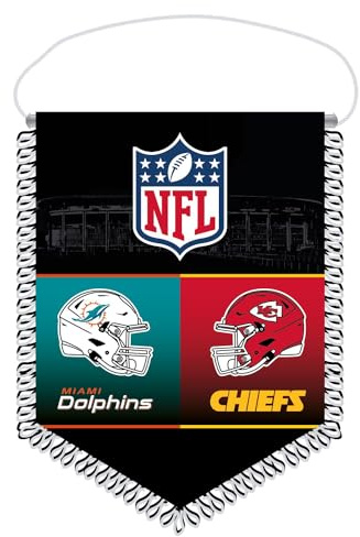 NFL Frankfurt Game 21x28cm Wimpel - Dolphins vs. Chiefs