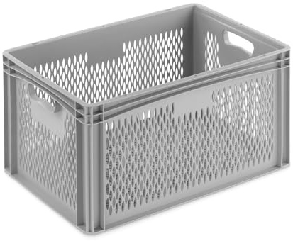 DIE BOX FABRIK Tauchpumpen Kiste 600x400x320 durchbrochen als Filter | Korb für größere Pumpe | Pumpenbox | Für Hochwasser/Teiche oder andere Becken (600x400x320 mm)