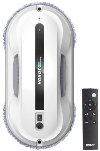 Sichler Haushaltsgeräte Fensterputz Roboter Akku: HOBOT-300 Fensterputz-Roboter mit Dual Wischer und Fernbedienung (Automatische, Sichler, Scheibenwischer)