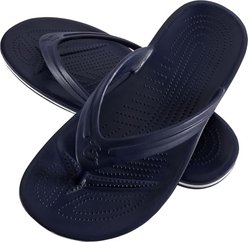 Cressi Bubble Flip Flop Blue Navy 45/46-Ciabatte Infradito Adulto in Gomma Eva, Dry, Comode, Resistenti e Leggere, Suola Plantare Antiscivolo di Lunga Durata, per Spiaggia e Piscina, Blu Navy, 45/46