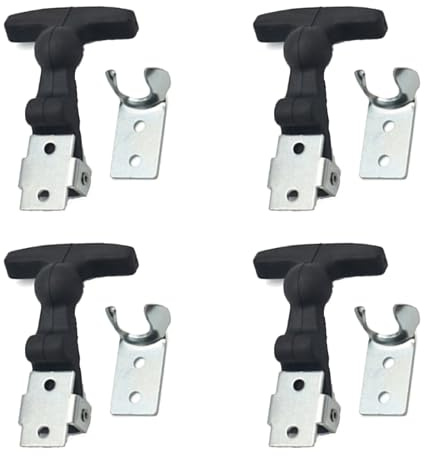 4 Pezzi Fibbie in Con Chiusura Flessibile per Camion, Supporti Elastici per Cofano in Gomma, T Fibbia Elastica di Assorbimento Ganci, Chiusure di Tensione in Acciaio Inox, per Cassetta Degli Attrezzi