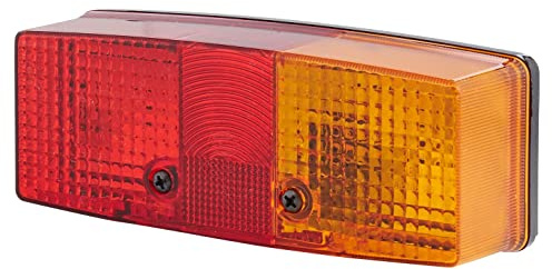 HELLA Baklykta - Glödlampsteknik - 12V / 24V - påbyggd/skruvad - ECE - Lyktglasfärg: röd/gul/vit - Kontaktutförande: Flatstift - Höger - Antal: 1 - 2SE 003 184-101