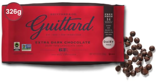 Guittard Extra Dark Chocolate Chips 63% Cacao, Bake Stable, 326g