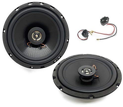 Sound Way Altoparlanti da 16,5 cm Casse per Auto con adattatori compatibili con Auto Multi Marca, Nero