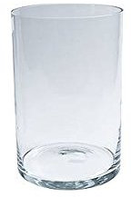 Jodeco Deko Glas Vase Zylinder Tour H. 30cm D. 20cm rund transparent