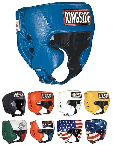 Ringside Competition Boxing Muay Thai MMA Sparring Kopfschutz Kopfbedeckung mit Wangen, blau, XL
