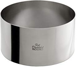 Fat Daddio's SSRD-6030 Cake & Pastry Ring, 6 x 3 Inch, Silver