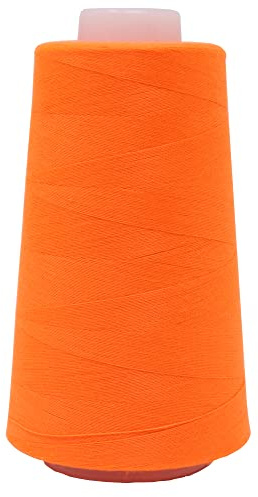 4 Konen Overlockgarn - á 3000 yds = 2743.2 m // 12.000 yds = 10972.8 m - Auswahl aus 26 Farben (935 - NEON ORANGE)