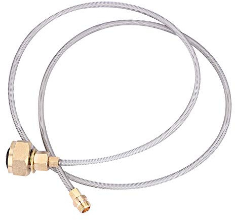 Uxsiya Outdoor Gas Tank Kopf Adapter Haushalt LPG Gas Tank Konverter Anschluss für Camping
