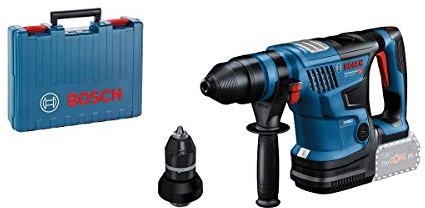 Bosch Professional 18V System BITURBO Akku Bohrhammer GBH 18V-34 CF (inkl. GCY 42, Zusatzhandgriff, Tiefenanschlag, SDS plus Schnellwechselbohrfutter, Fetttube, Handwerkoffer, ohne Akku/ Ladegerät)