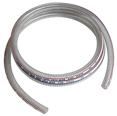 Water Suction Hose 4m 7m Wire Reinforced Garden Hose Pipe Spiral Gasoline Pump Hose Steel Wire for Diesel Gun Fuel Pump