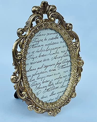 artissimo Bilderrahmen Antik Gold Barockrahmen Ornament 13x17 Fotorahmen Tischrahmen Repro