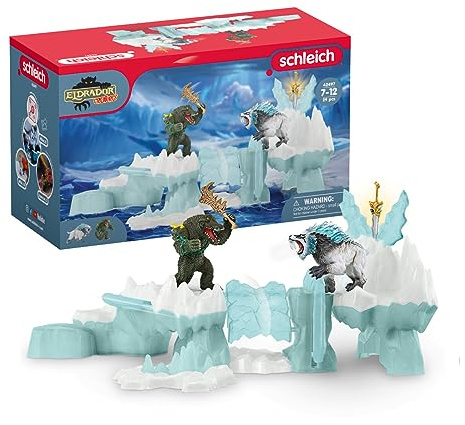 schleich 42497 Angriff auf die Eisfestung, für Kinder ab 7-12 Jahren, ELDRADOR CREATURES - Spielset | Spielset ab 6 Jahren | Set mit Figuren, vielen Funktionen und zahlreichem Zubehör