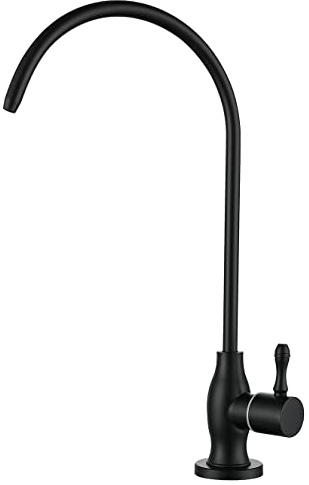 MIFULY,Grifo purificador de agua potable, grifo comercial de filtración de agua para debajo del fregadero, sistema de filtro de agua para cocina, barra de fregadero, grifo de agua potable, negro mate