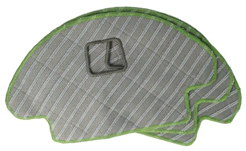 vhbw Paño (Set de 3 uds.) parquet baldosas compatible con iRobot Roomba s9 robots fregasuelos - paño húmedo, almohadilla microfibra, 18 x 14,5 cm