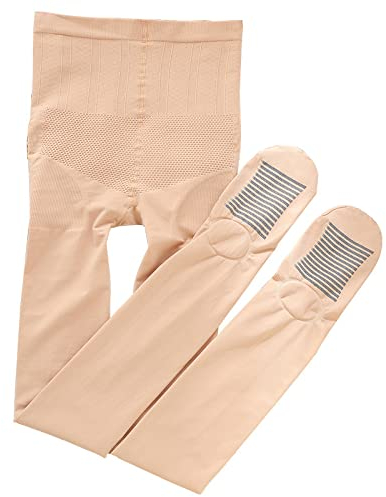 Strumpfhosen Damen Gefütterte Leggings Gefälschte Durchscheinend Plüschstrümpfe Pantyhose Wärme langlebige Damenstrumpfhose Halbmatt Damen Feinstrumpfhose Hautfarbe 80-140Pfund