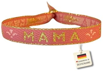 happymaker Stoffarmbänder mit Statement im Boho Style für Frauen und Männer, wasserfest, handmade in Deutschland, Festival Armband