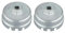 GERUI 2 PCS clé de couvercle de filtre à huile 65mm / 14 coin clé de filtre à huile pour remplacer le filtre à huile pour Toyota, pour Lexus, pour Camry, pour RAV4, pour hanlanda et autres véhicules