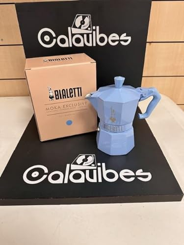 Bialetti Moka Exclusive 3 Tazze Vintage (3 tazze, Light Blue)